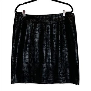 Additions by Chico’s Crocodile Print Skirt Chico's Size 2 - Women's 10-12